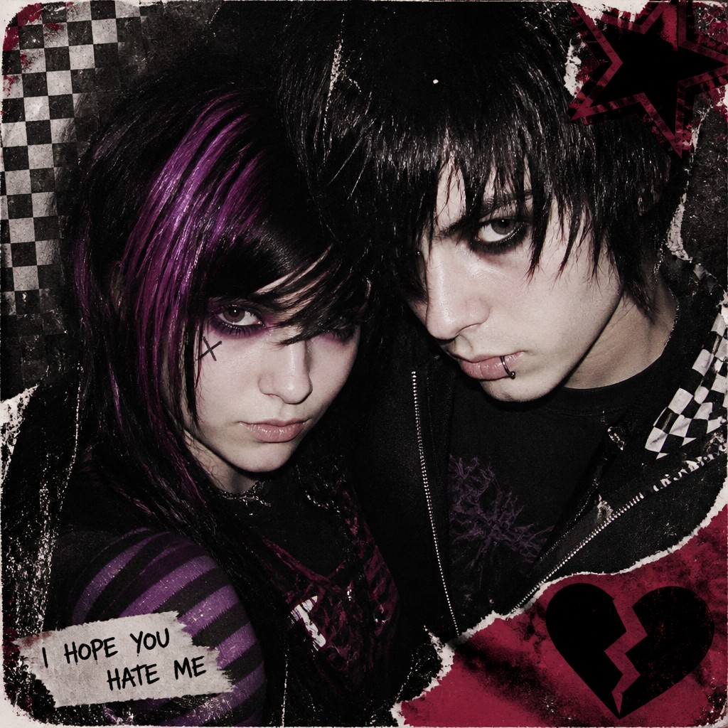 portrait of two people together — Emo Aesthetic