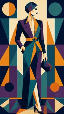full-length portrait of an elegant figure