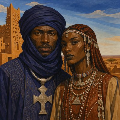 portrait of two people together