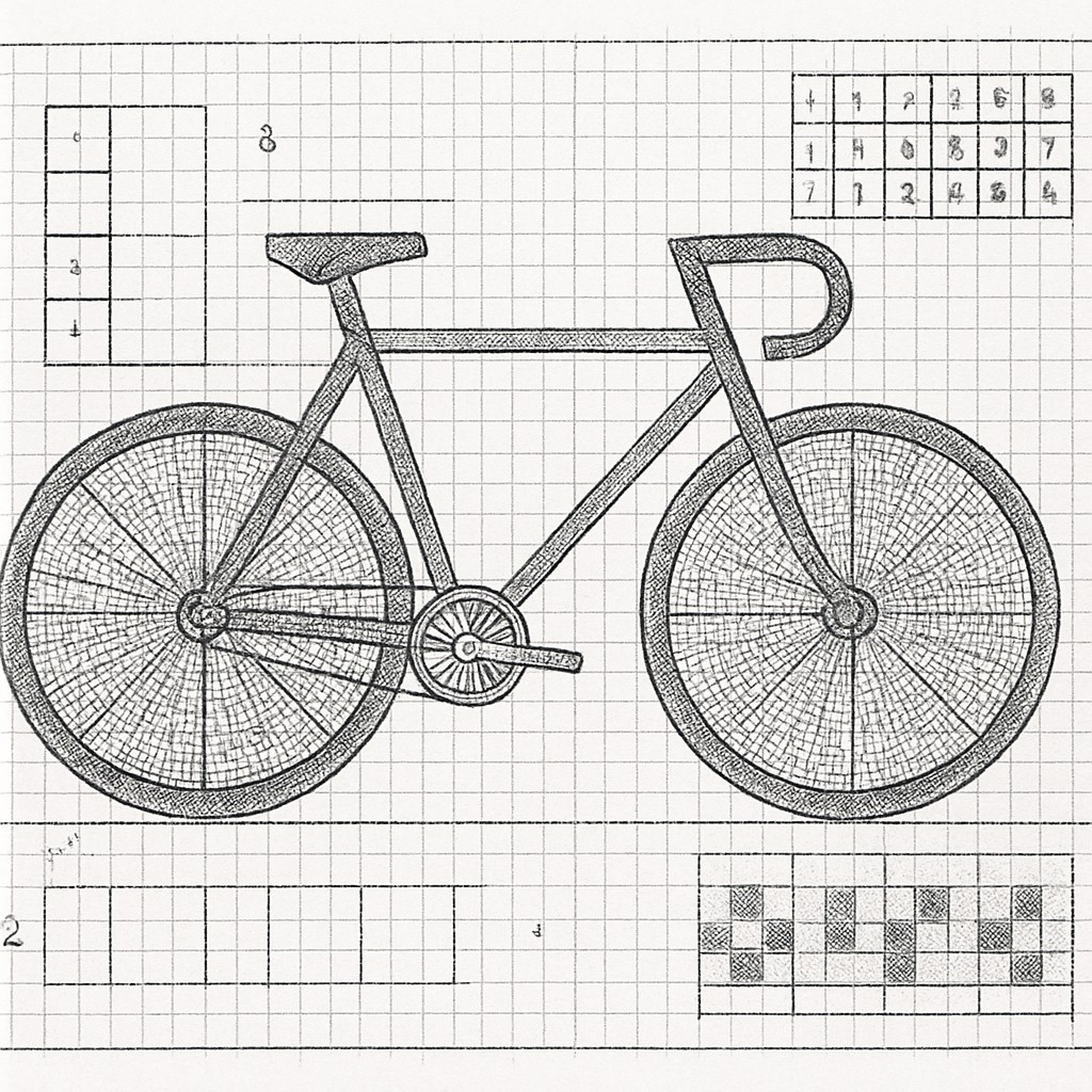 bicyle resting against a wall