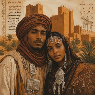 portrait of two people together