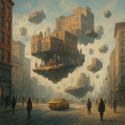 urban street with city activity