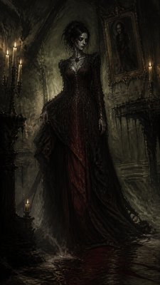 full-length portrait of an elegant figure
