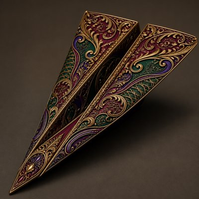 a paper plane, clean minimal composition on a plain background, no text