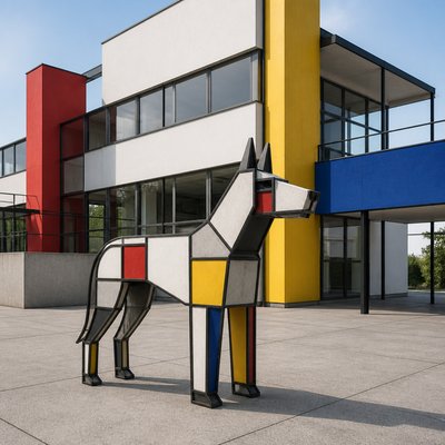 animal standing in natural pose — Bauhaus Architecture