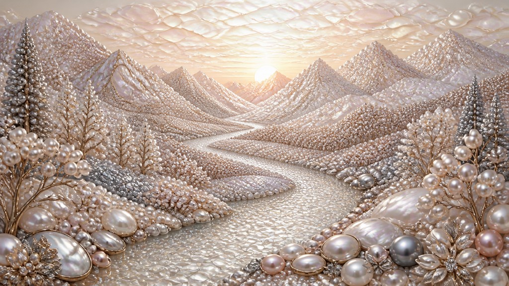 a vast valley with a river winding toward distant mountains at sunrise, no people, no text