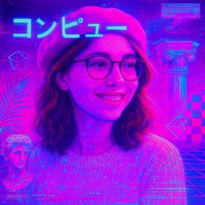 Vaporwave Art Style Style Transfer Example