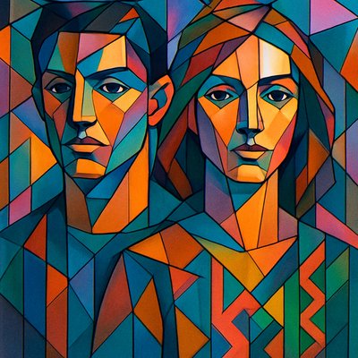 portrait of two people together