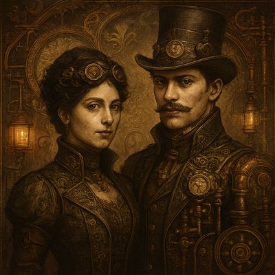 portrait of two people together