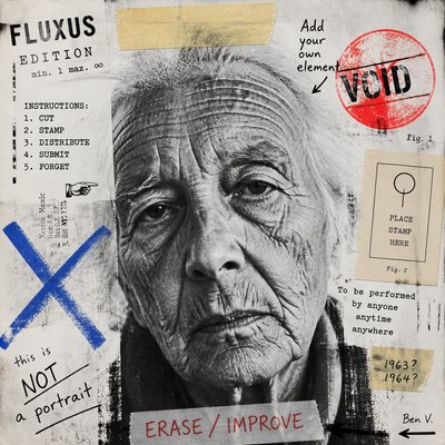 close-up portrait of an elderly person with expressive weathered features