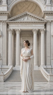 full-length portrait of an elegant figure