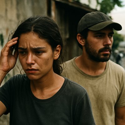 portrait of two people together