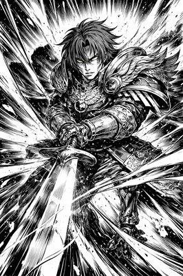 a black and white drawing of a person on a snowboard