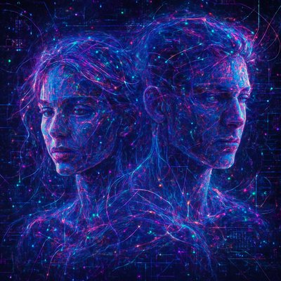 portrait of two people together