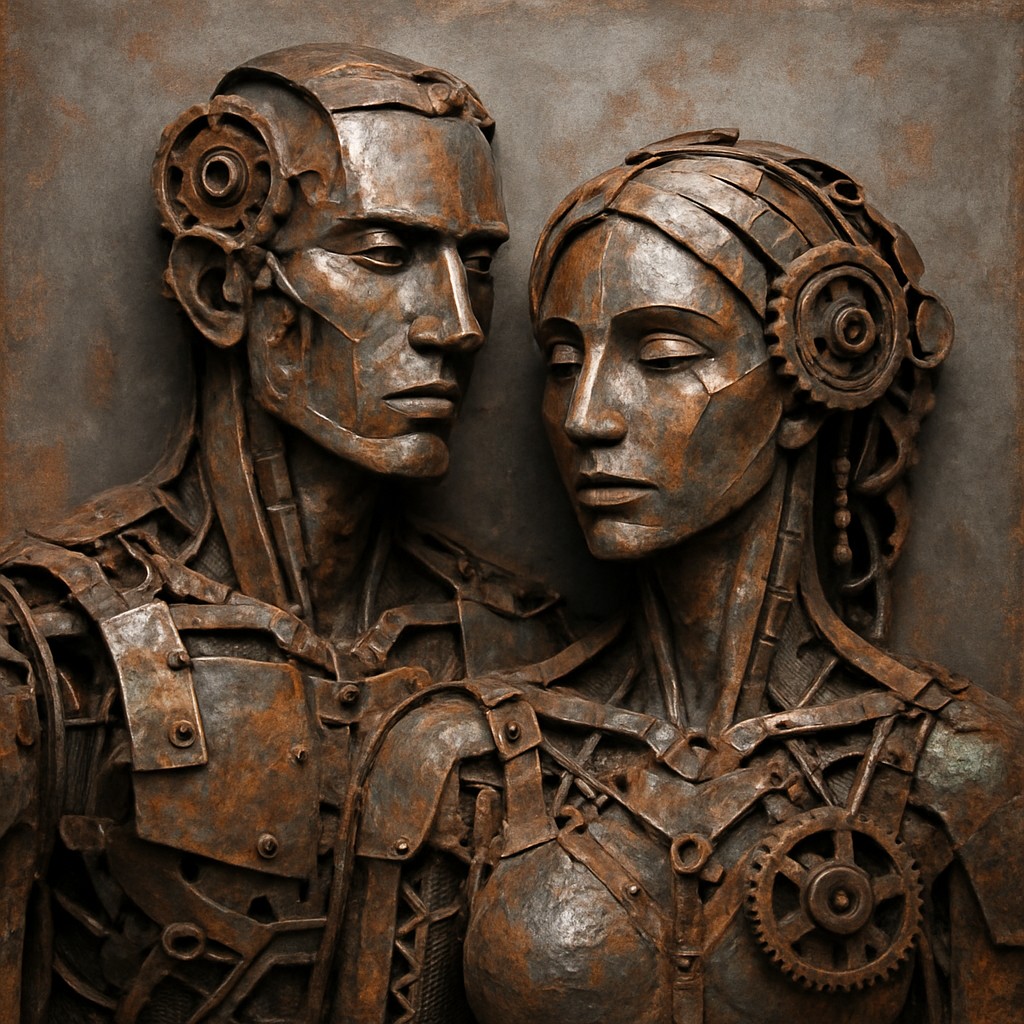 portrait of two people together