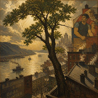 a tree in nature — New York Art Style