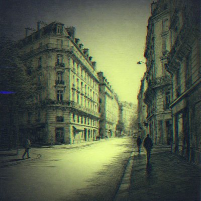 Creepy Liminal Art Style Style Transfer Example