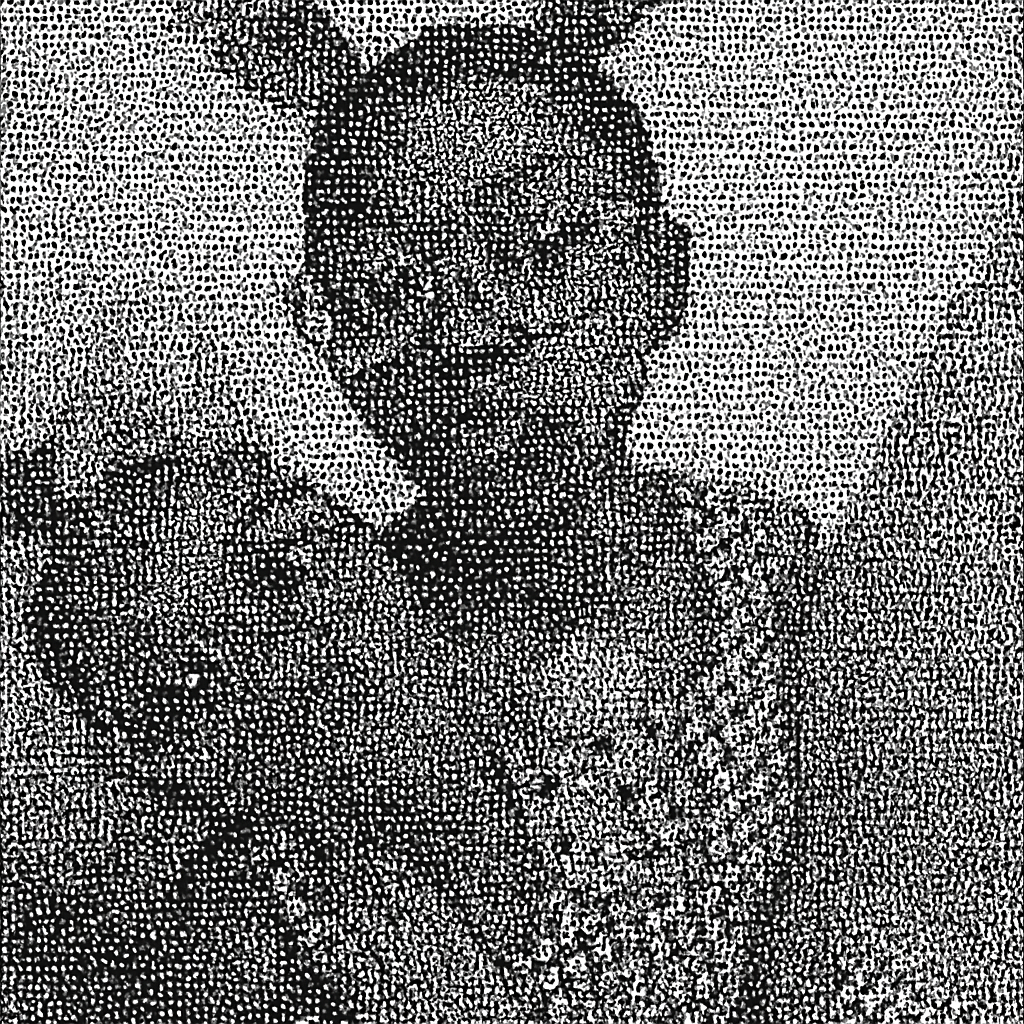 a black and white photo of a man in a suit and tie