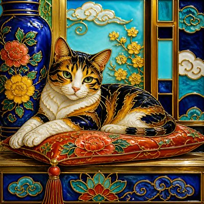 a cat lounging in a sunlit window