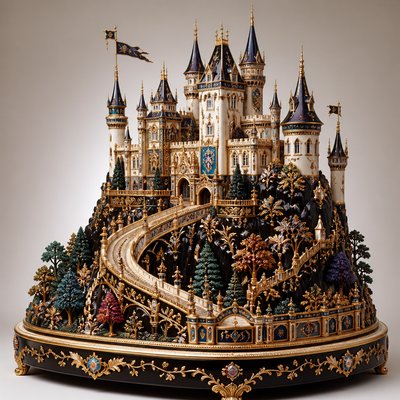 majestic castle on a hilltop