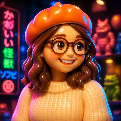 Japanese Toy Art (Sofubi) Style Transfer Example