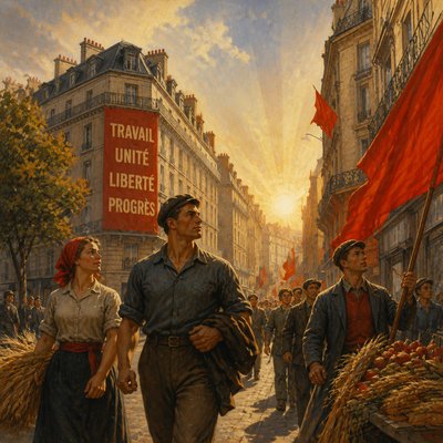 Socialist Realism Art Style Style Transfer Example