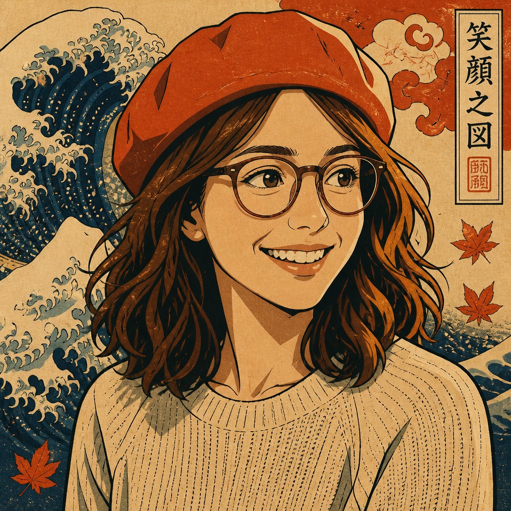 Ukiyo-e Anime Fusion Portrait Style Transfer Example