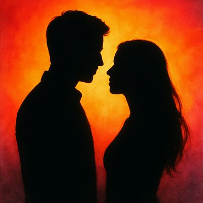 portrait of two people together