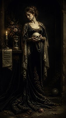 full-length portrait of an elegant figure