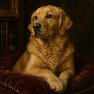 Classic Pet Portrait Art Style 1