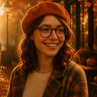 Autumncore Aesthetic Style Transfer Example