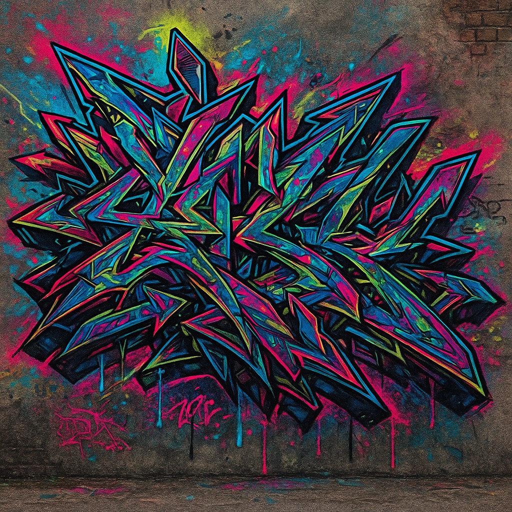 Wildstyle Graffiti Street Art Style Style Transfer Example