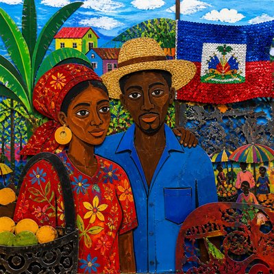 portrait of two people together