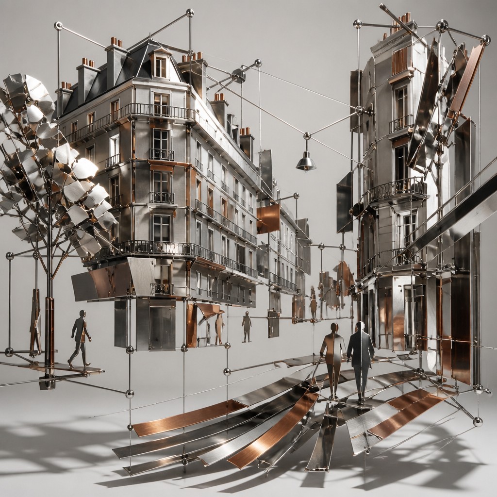 Kinetic Sculpture Art Style Style Transfer Example