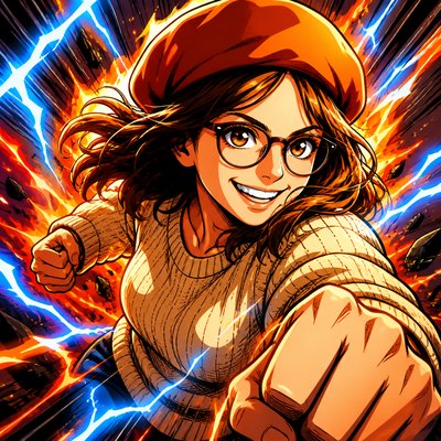 Shonen Action Anime Art Style Style Transfer Example