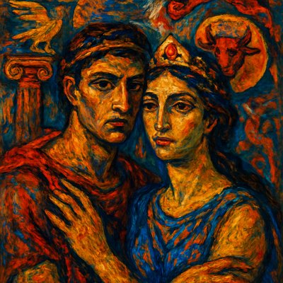 portrait of two people together