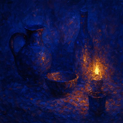 still life with everyday objects
