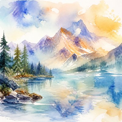 Watercolor Portrait Art Style 2