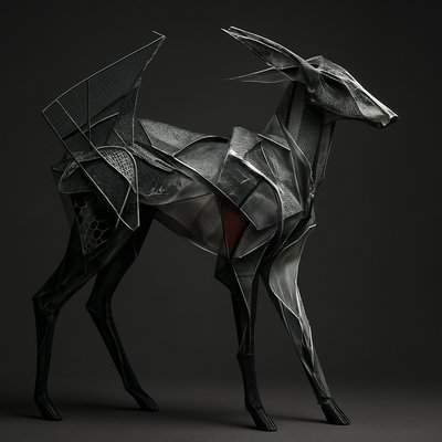 animal standing in natural pose