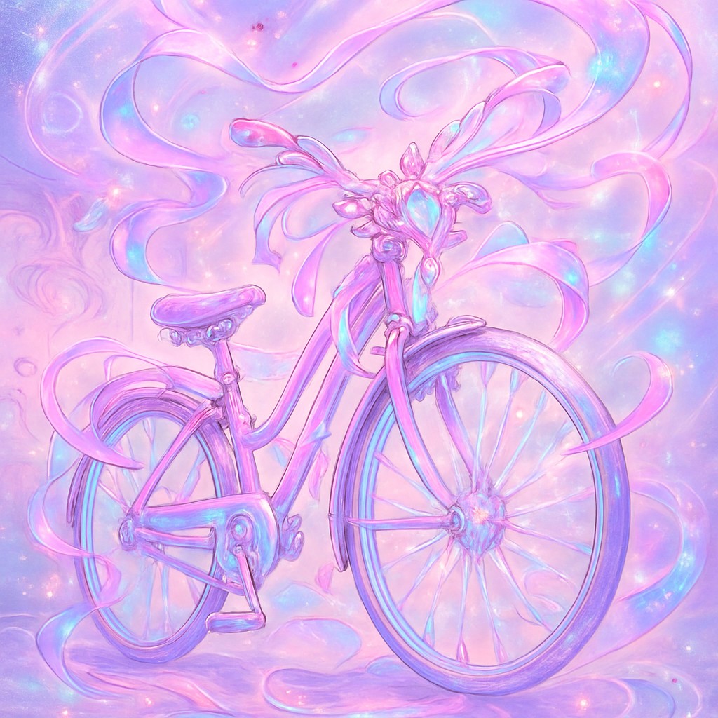 bicyle resting against a wall