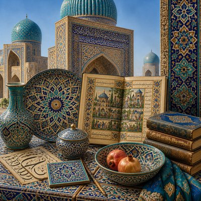 still life with everyday objects — Samarkand Art Style