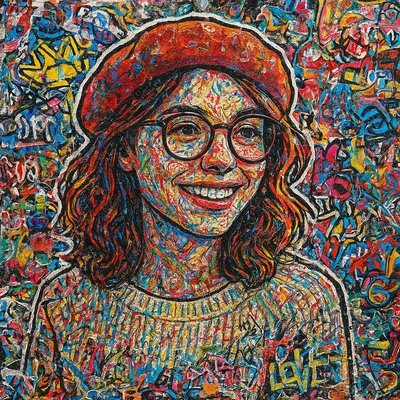 Sticker Bomb Street Art Style Style Transfer Example