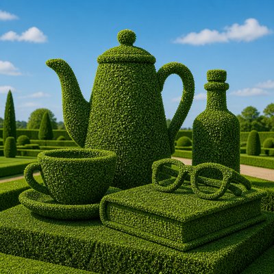 still life with everyday objects — Topiary Art Style