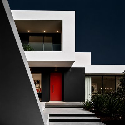 house with front view — High Fashion Photography Style