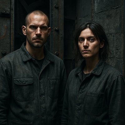 portrait of two people together