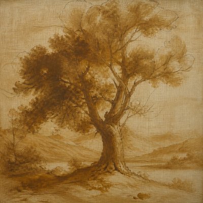a tree in nature — Classical Underpainting Style