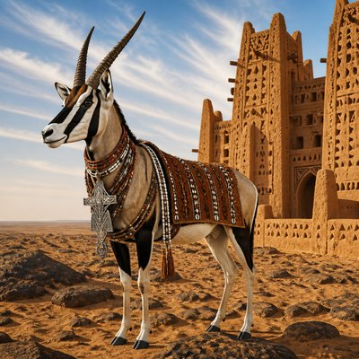 animal standing in natural pose