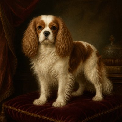 animal standing in natural pose — Classic Pet Portrait Art Style