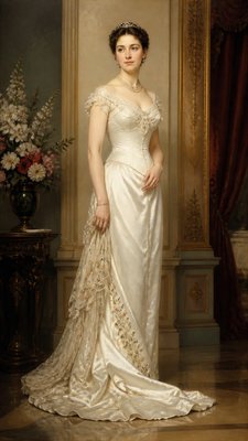 full-length portrait of an elegant figure