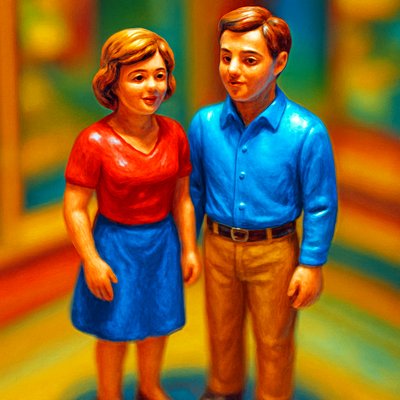 portrait of two people together